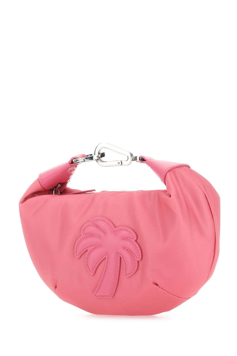 Palm Angels Embroidered Motif Shoulder Bag — Pink