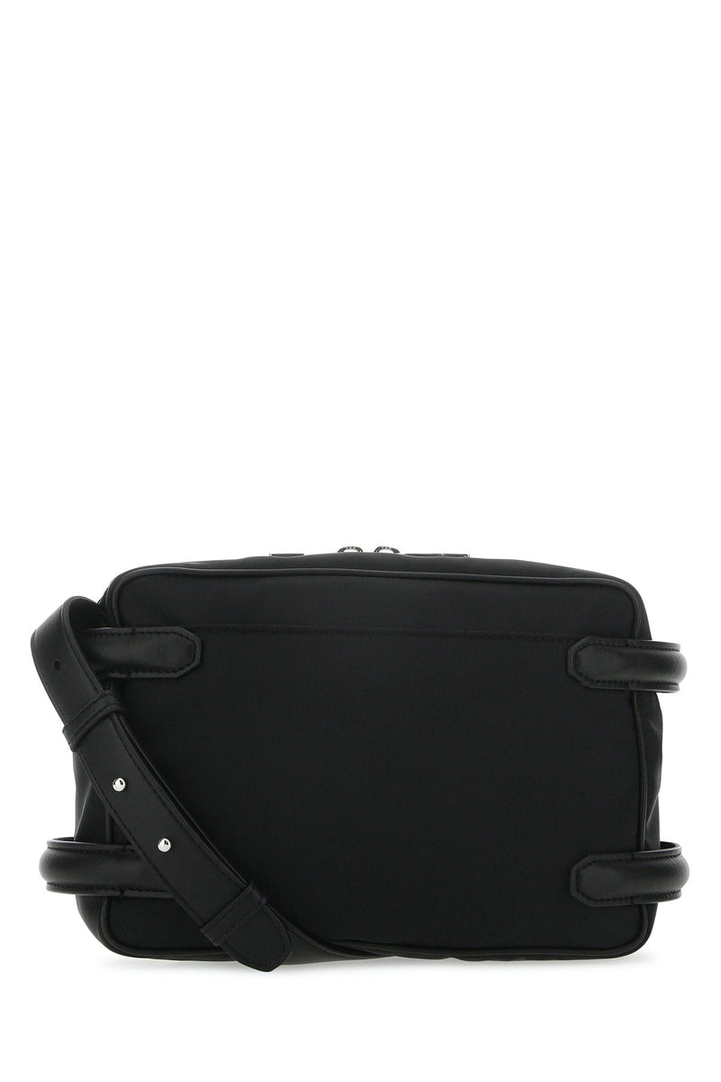 Alexander Mcqueen Leather Crossbody Bag — Black