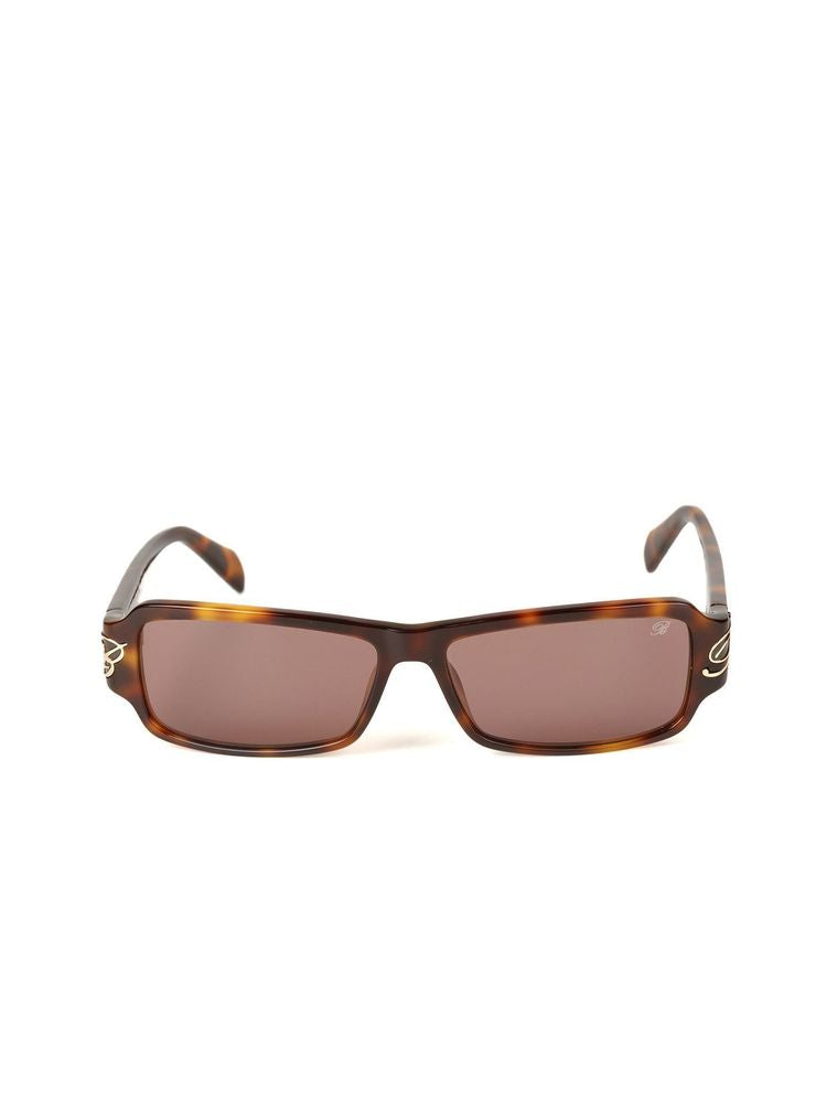 Blumarine Sbm906 Glossy Havana Acetate Sunglasses — Brown