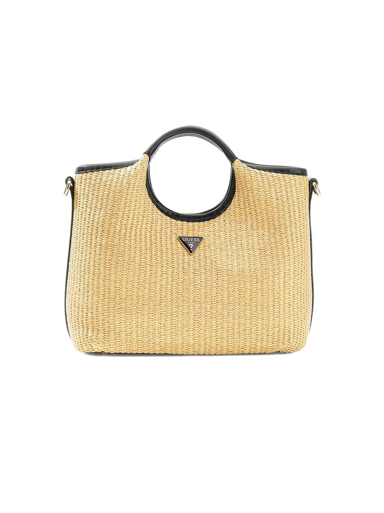 Guess Top Handle Bag — Beige Polypropylene