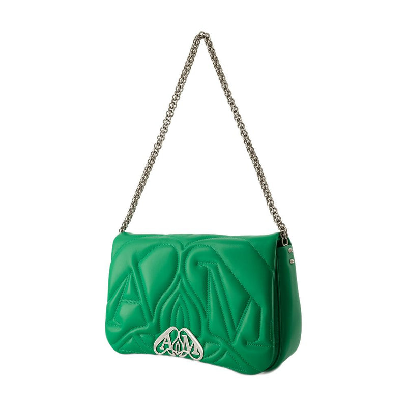 Alexander Mcqueen Seal Crossbody Bag — Green Others