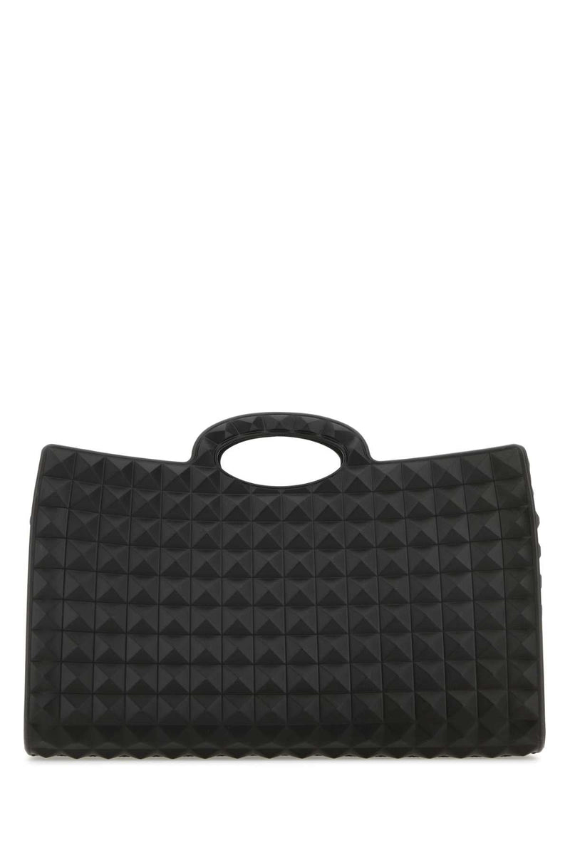 Valentino Garavani Le Troisième Shoulder Bag — Black Exterior: Rubber
