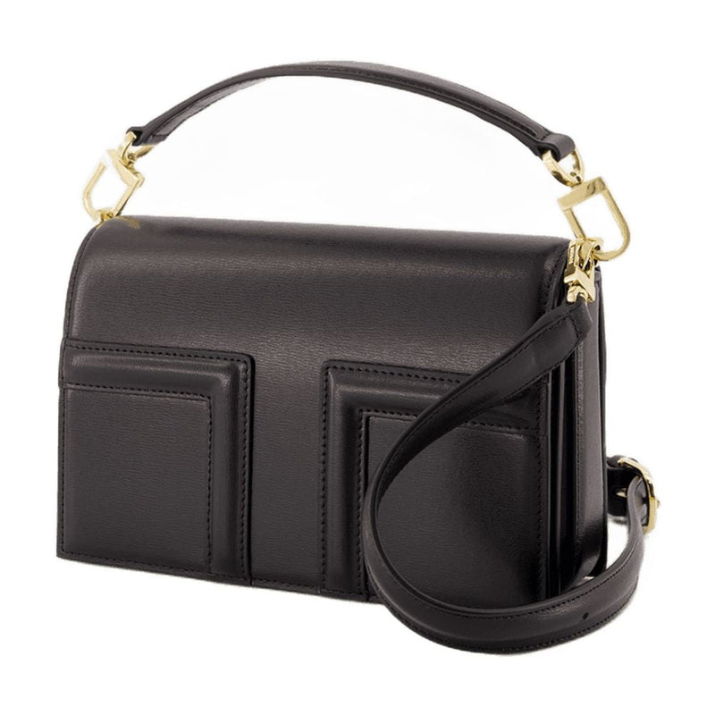Toteme Shoulder Bag — Black Cowhide
