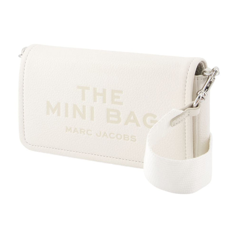 Marc Jacobs Structured Cowhide Crossbody Bag — White