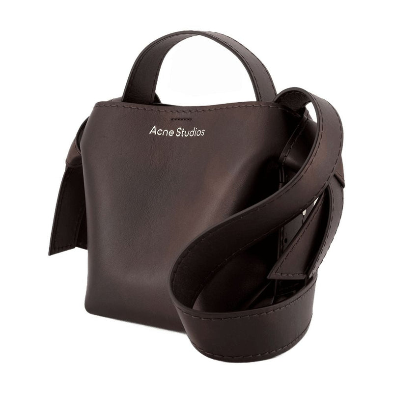 Acne Studios Musubi Crossbody Bag — Brown Calfskin