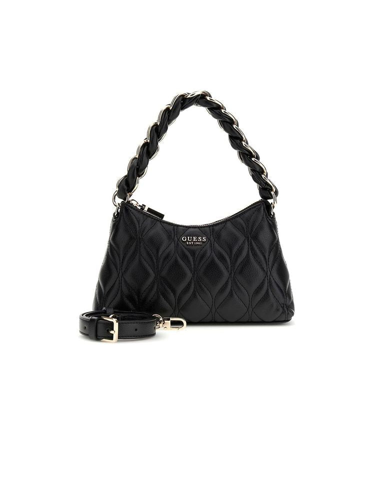 Guess Shoulder Bag — Black Polyurethane