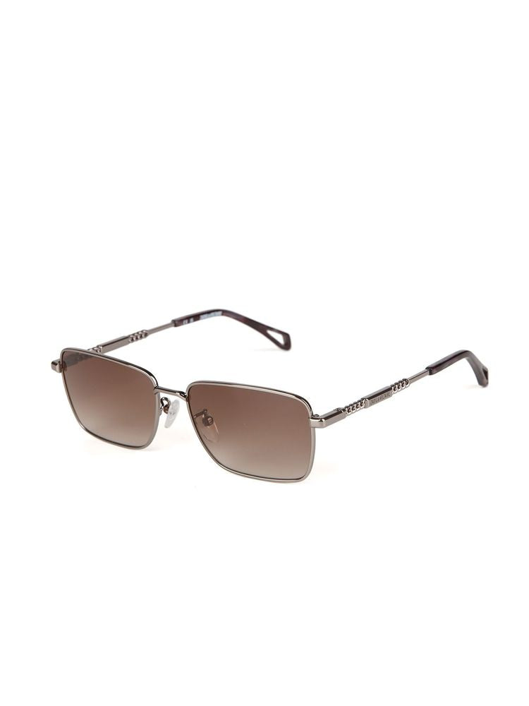 Zadig & Voltaire Szv513 Metal Rectangle Sunglasses — Gray