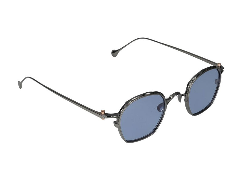 Yohji Yamamoto Slook011 Metal Square Frame Sunglasses — Gunmetal Metallo