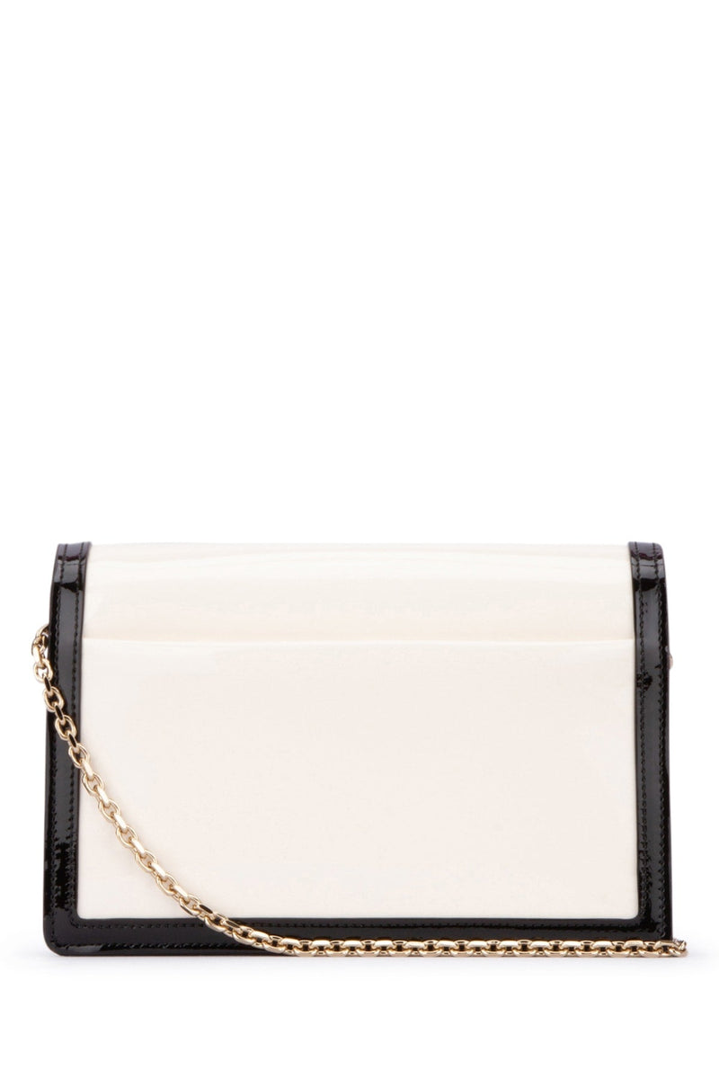 Roger Vivier Two-Tone Vernis & Nappa Clutch — Multicolor Luxor+nappa Agnello