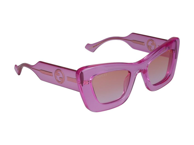 Gucci Gg1552s Injected Acetate Sunglasses — Pink
