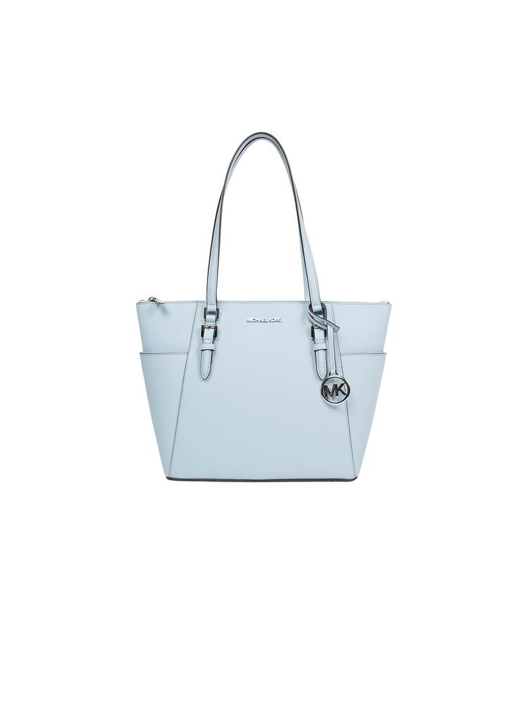 Michael Kors Charlotte Tote Bag — Blue Leather