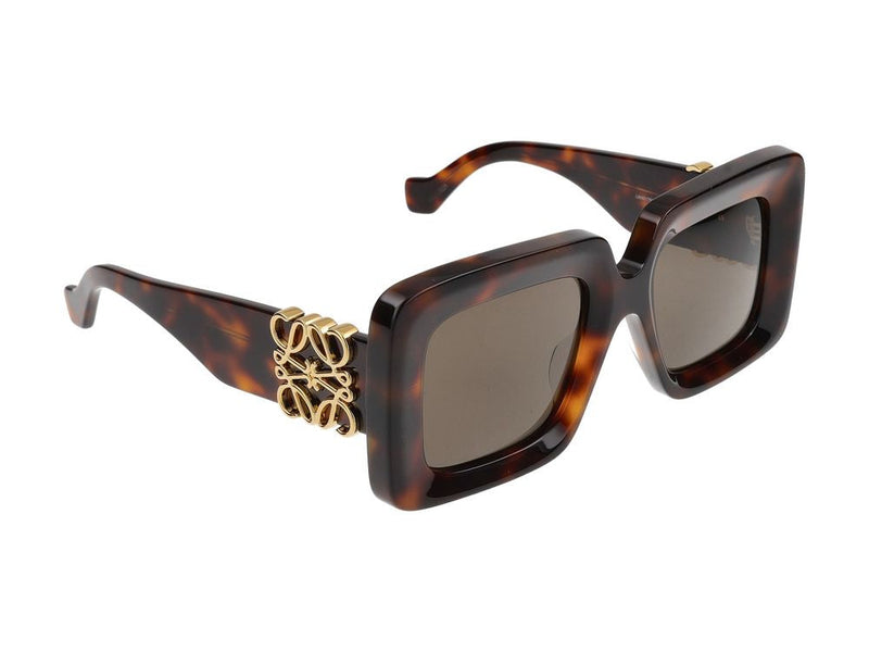 Loewe Lw40176u Square Acetate Frame Sunglasses — Tortoiseshell Standard