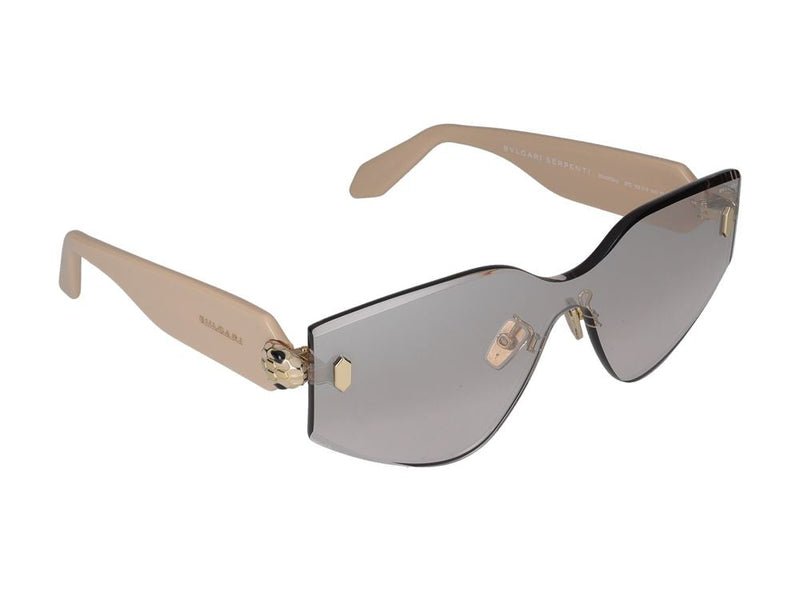 Bvlgari Bv40034u Shield Lens Sunglasses — Tan Standard