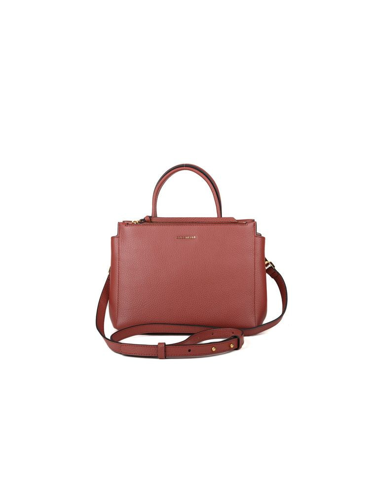Coccinelle Arlettis Top Handle Bag — Red Cowhide