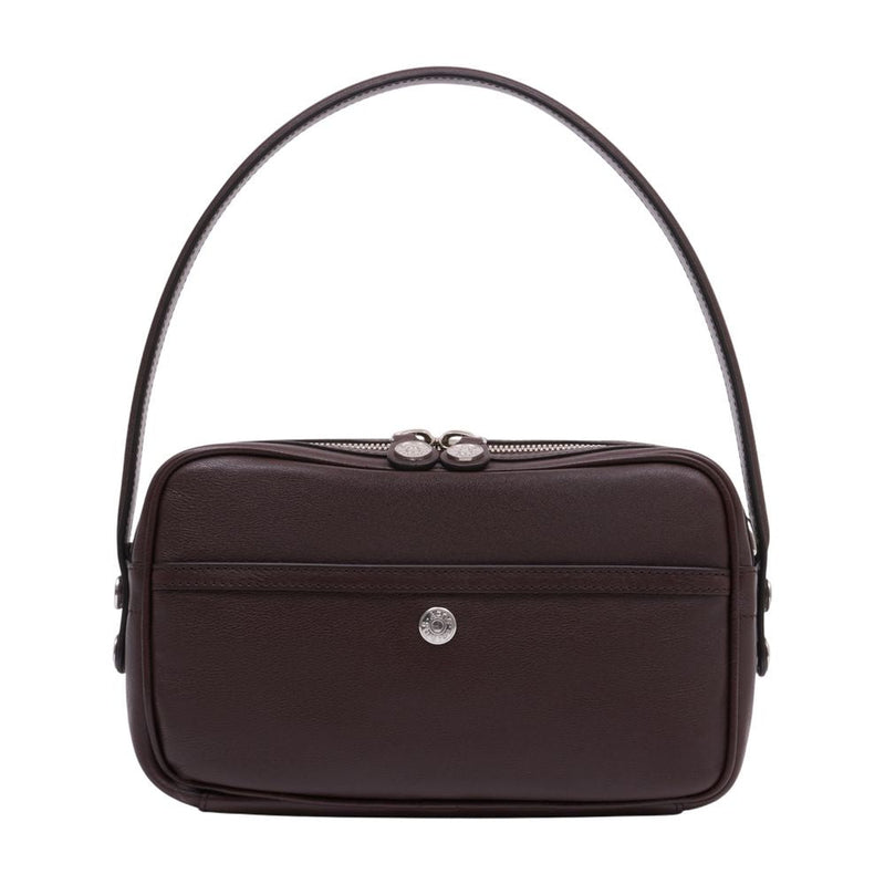 Acne Studios Camero Party Shoulder Bag — Brown Calfskin