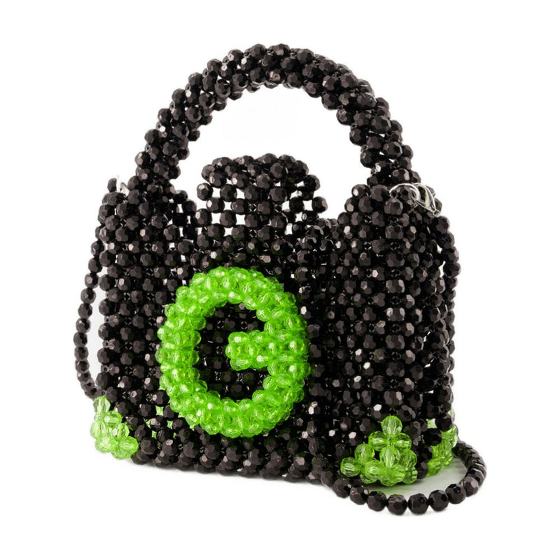 Germanier Beaded Top Handle Bag — Black Others