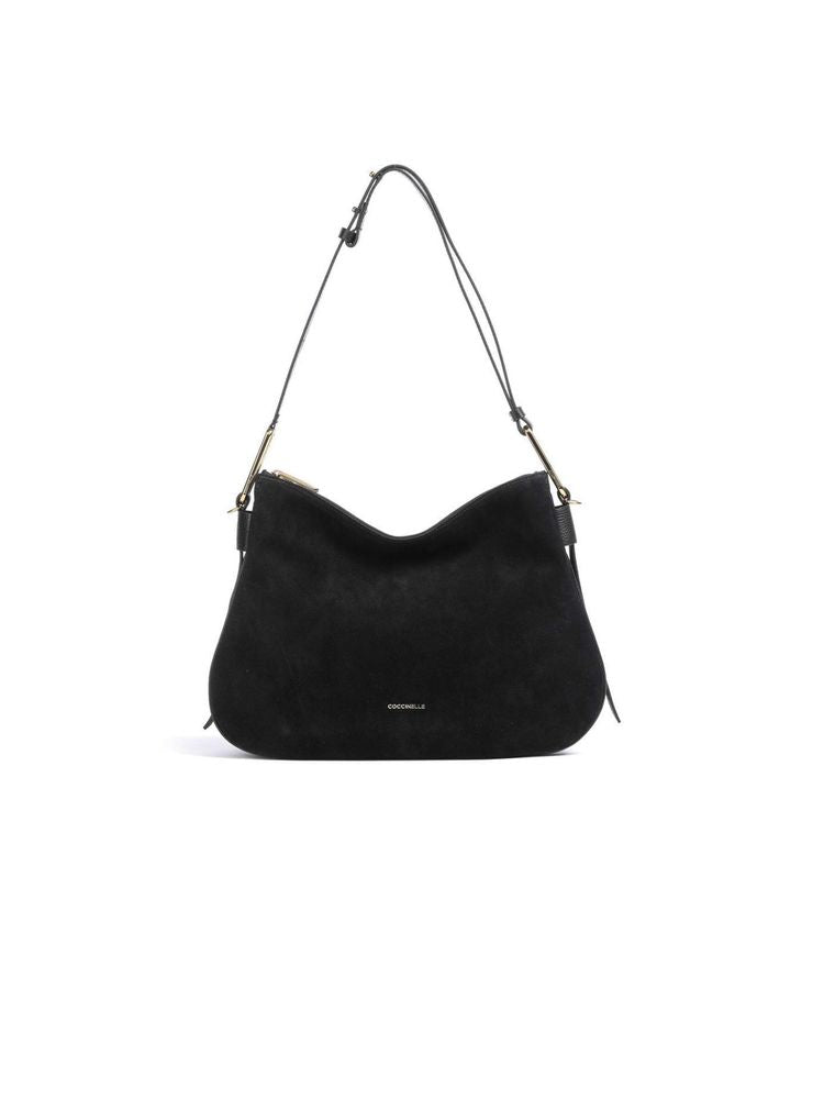 Coccinelle Magie Shoulder Bag — Black Cowhide