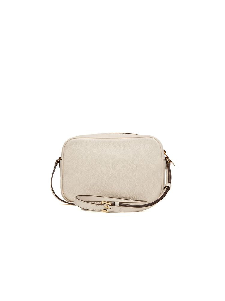 Michael Kors Crossbody Bag — Beige Leather