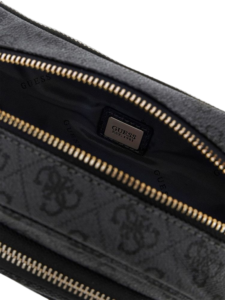 Guess Latona Belt Bag — Black Polyurethane