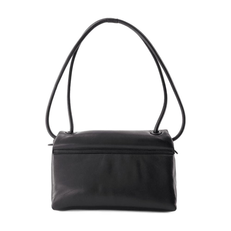 Ami Paris Voulez Vous Shoulder Bag — Black Calfskin