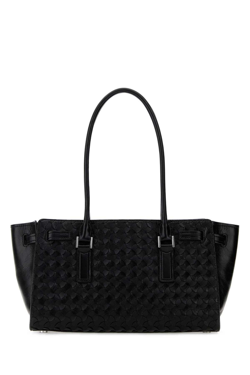 Michael By Kors Hamilton Shoulder Bag — Black Cow Leather