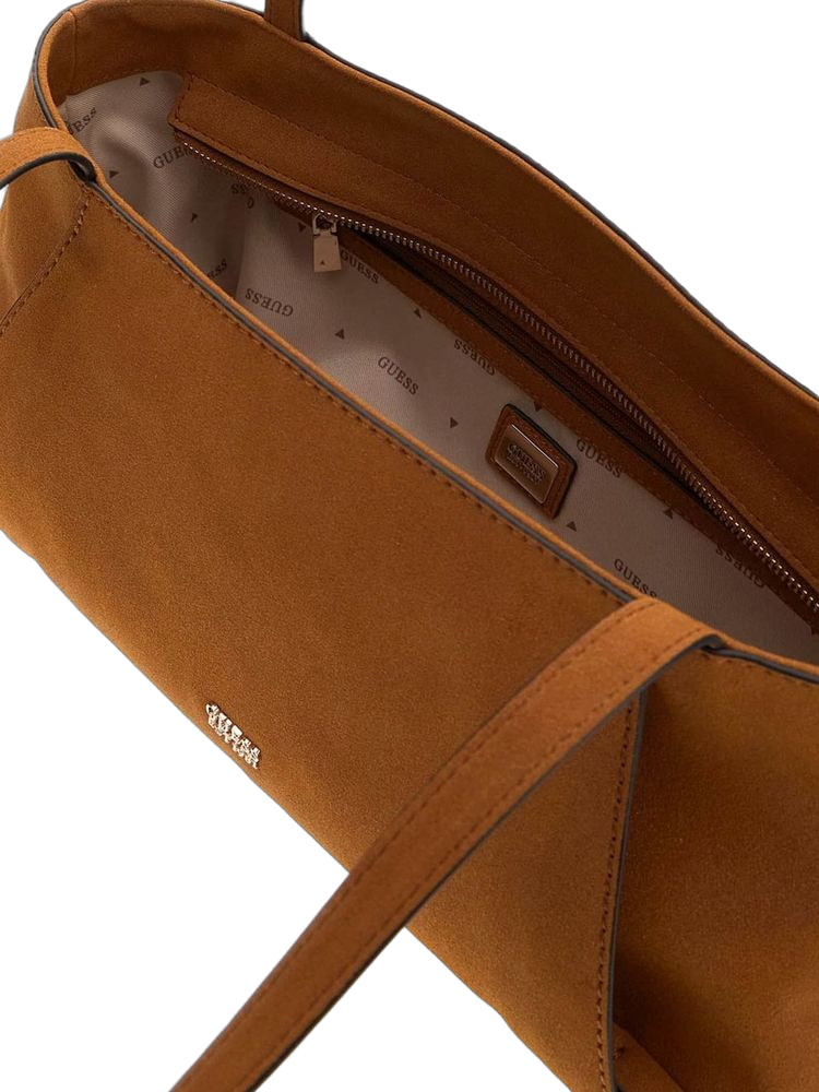 Guess Devon Shoulder Bag — Bronze Polyester