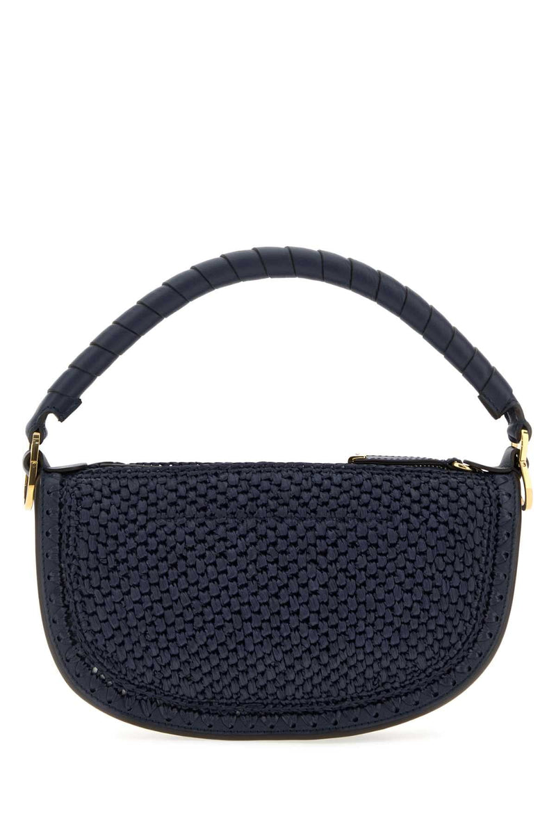 Chloé Macramé-Embellished Leather Shoulder Bag — Black