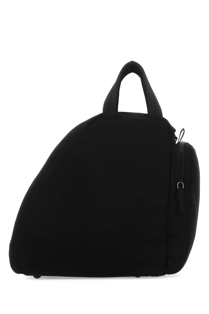 Prada Top Handle Bag — Black Pa-resinapoliuretano