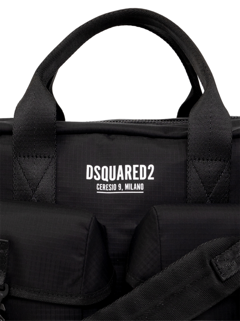 Dsquared2 Ceresio 9 Top Handle Bag — Black Nylon
