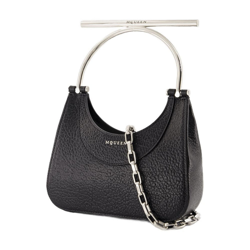 Alexander Mcqueen Shoulder Bag — Black Lambskin