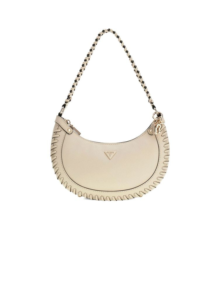 Guess Petra Hobo Bag — Beige Polyurethane