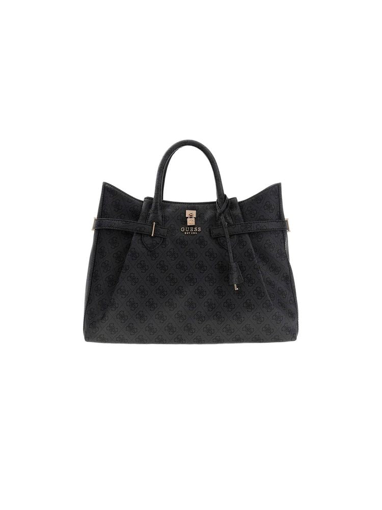 Guess Yesba Girlfriend Satchel — Black Polyurethane