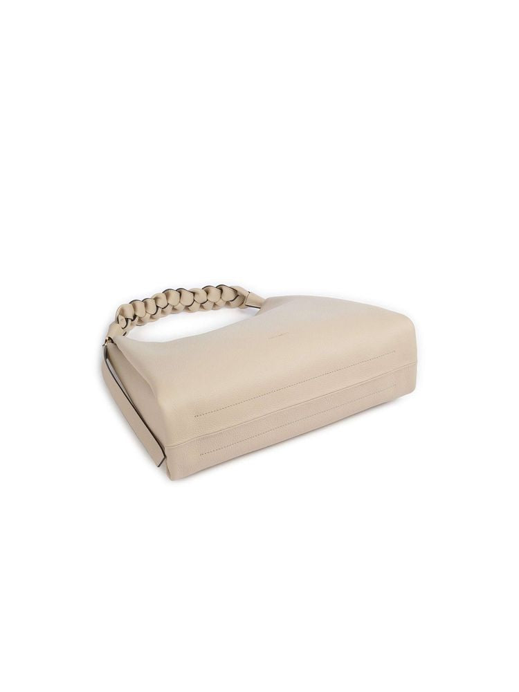 Coccinelle Shoulder Bag — Beige Cowhide