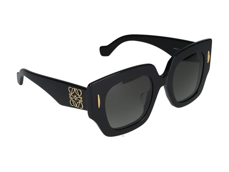 Loewe Lw40129u Oversized Squared Frame Sunglasses — Black Standard