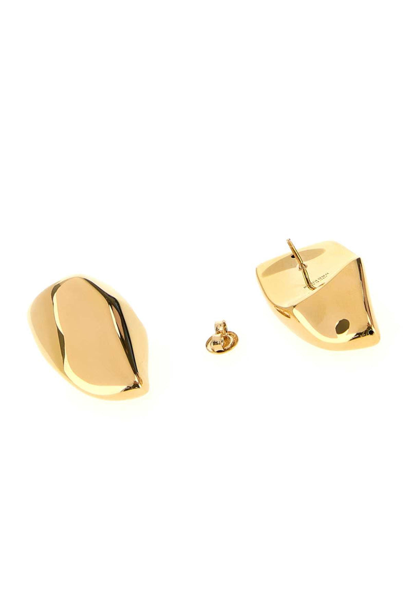 Bottega Veneta Gold-Finished Sterling Silver Earrings — Gold