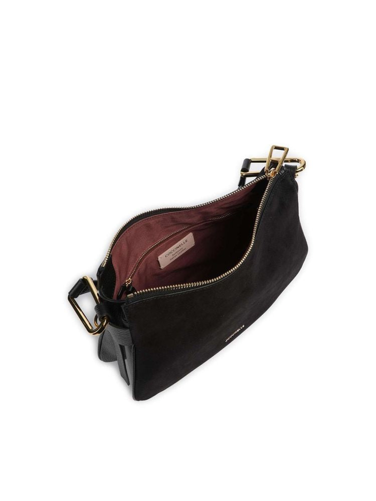 Coccinelle Magie Shoulder Bag — Black Cowhide