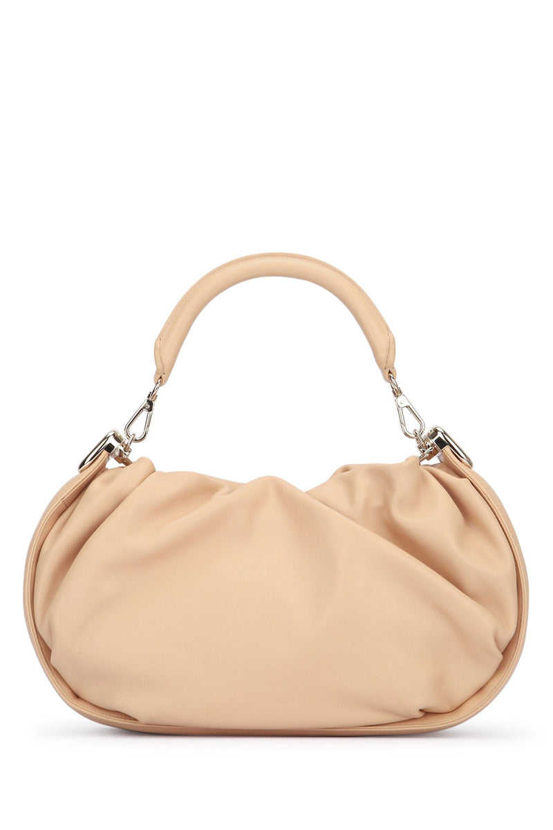 Roger Vivier Quilted Leather Shoulder Bag — Beige