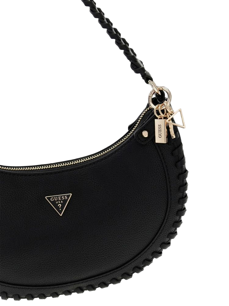 Guess Hobo Bag — Black Polyurethane