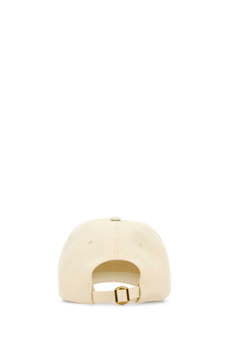 Valentino Garavani 6y2hda41wgj Logo-Embroidered Baseball Cap — Beige Caps