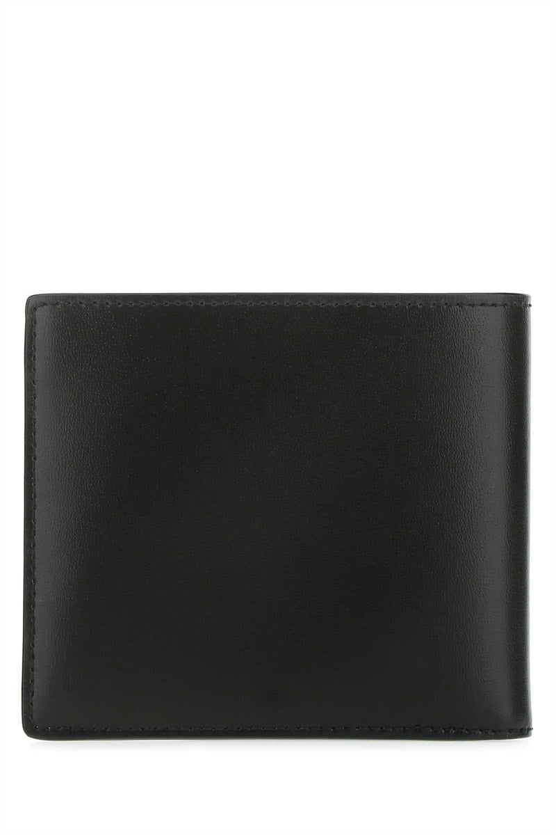 Saint Laurent Leather Wallet — Black Exterior