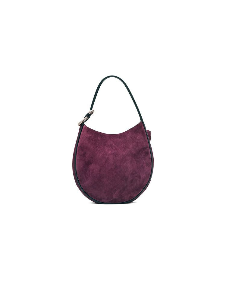 Marc Jacobs Suede Dual-Handle Shoulder Bag — Purple Cow Leather