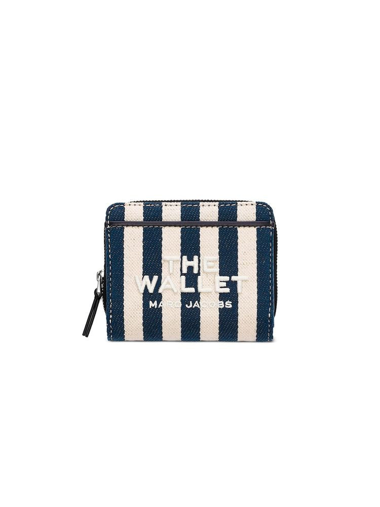 Marc Jacobs Checkered Cotton Wallet — Blue