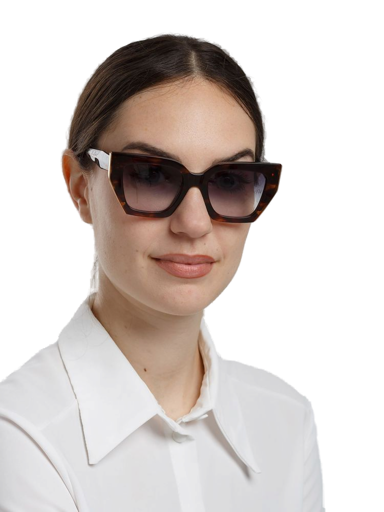 Ana Hickmann Ah9516 Tortoise Acetate Sunglasses —
