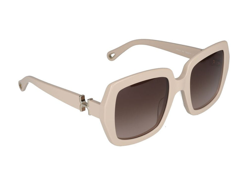 Chloé Ch0301s Oversized Square Acetate Sunglasses — Ivory