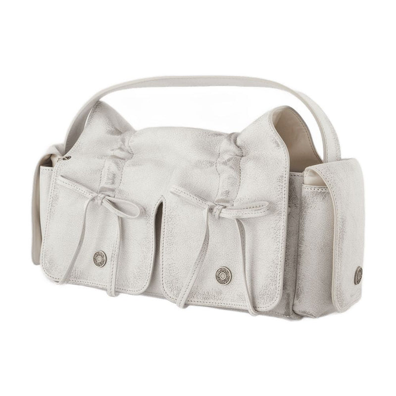 Acne Studios Shoulder Bag — White Calfskin