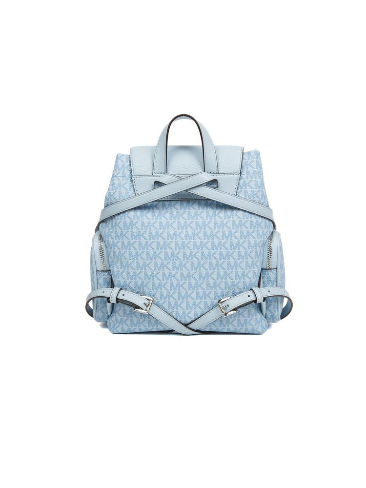 Michael Kors Backpack — Blue Polyvinyl Chloride
