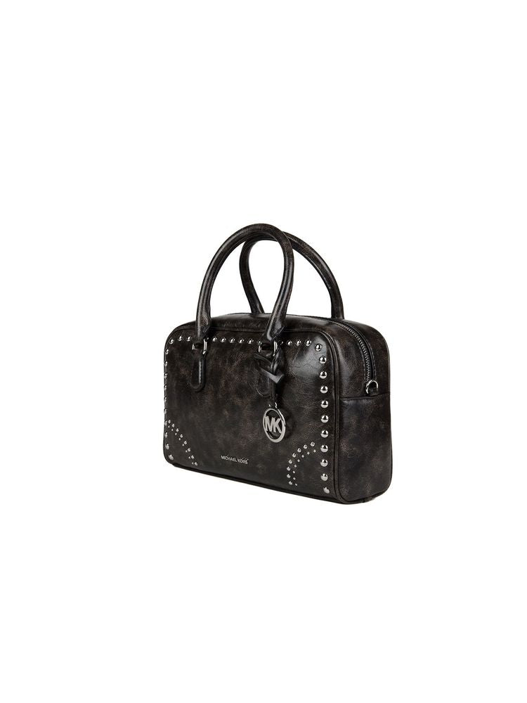 Michael Kors Thompson Satchel — Black Polyurethane