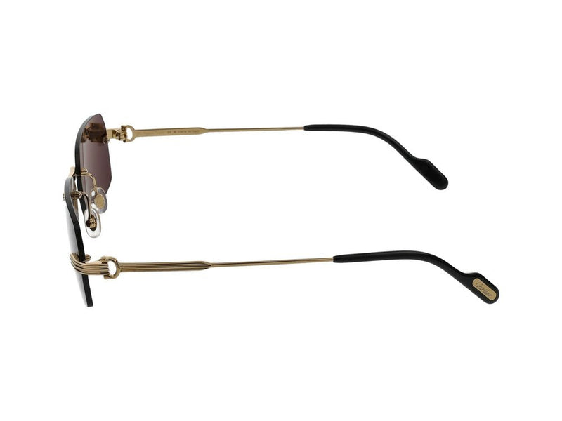 Cartier Ct0271s Gold Metal Sunglasses —