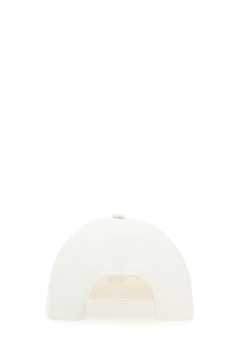 Stella Mccartney 570194wp0023 Logo-Embroidered Beanie — White Cotton Beanies