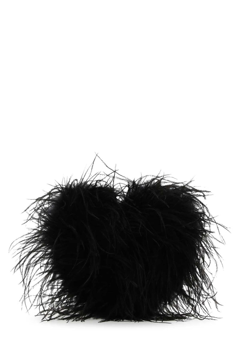 Alexander Wang Feather Clutch — Black